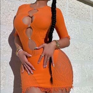 BRAND NEW NEVER WORK POSTER GIRL MIRANDA DRESS